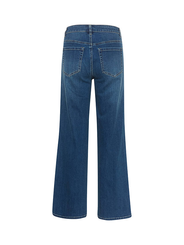 KAFFE Karla Flared Jeans, Medium Blue Denim