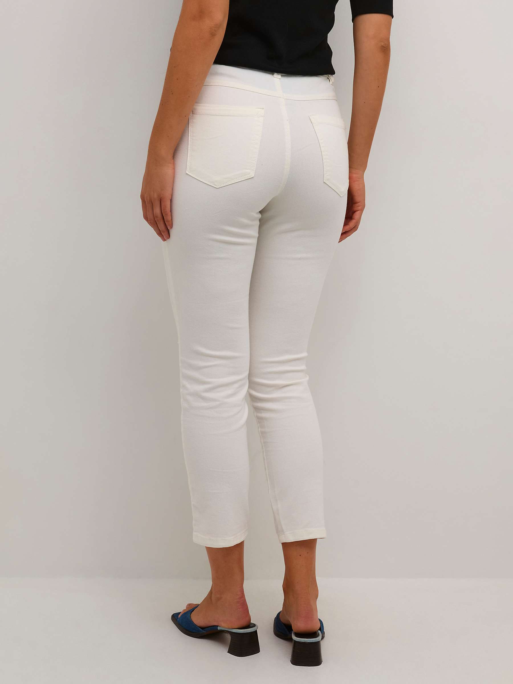 Buy KAFFE Zelina 7/8 Jeans, Chalk Online at johnlewis.com