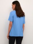 KAFFE Frida V-Neck T-Shirt, Ultramarine