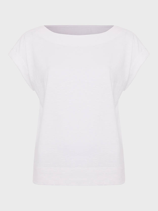Hobbs Alycia Cotton Slub T-shirt, White