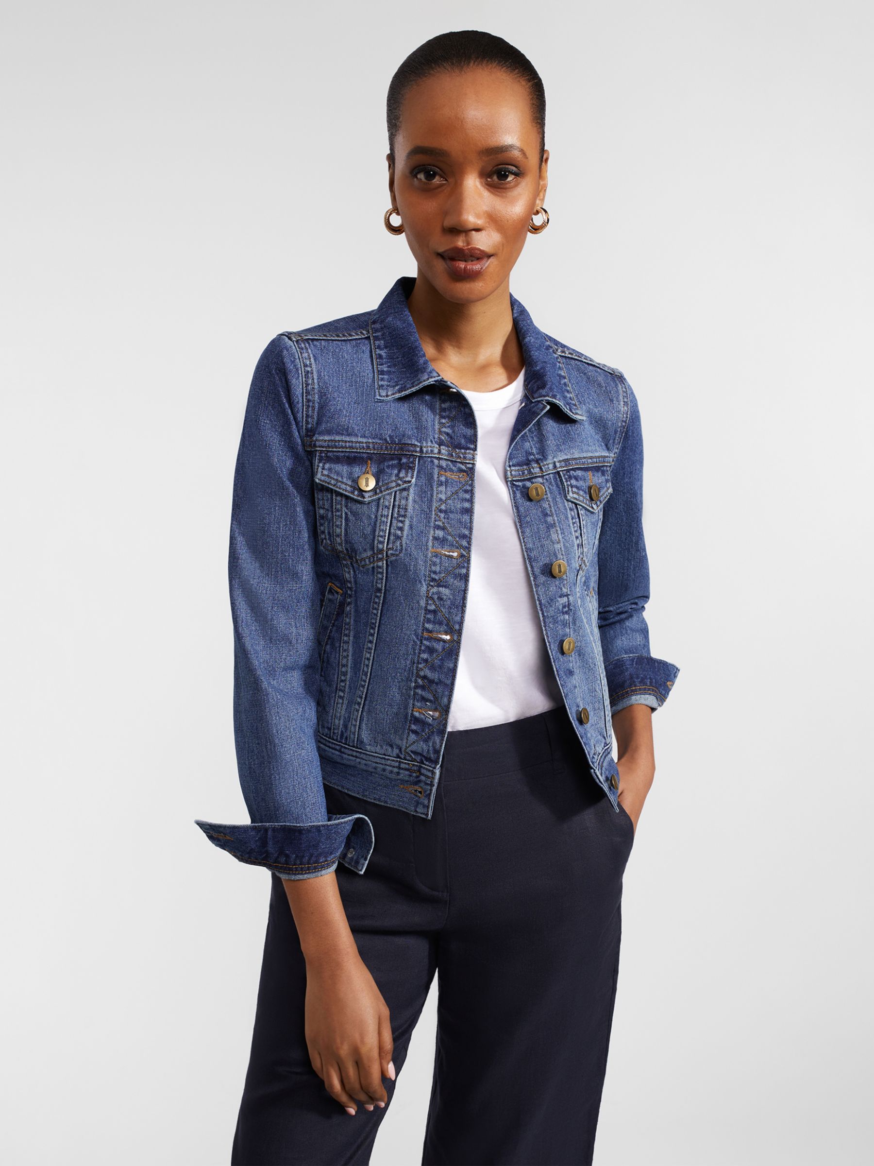 Relaxed Twill Utility-Pocket Tunic Shirt for Women, Old Navy