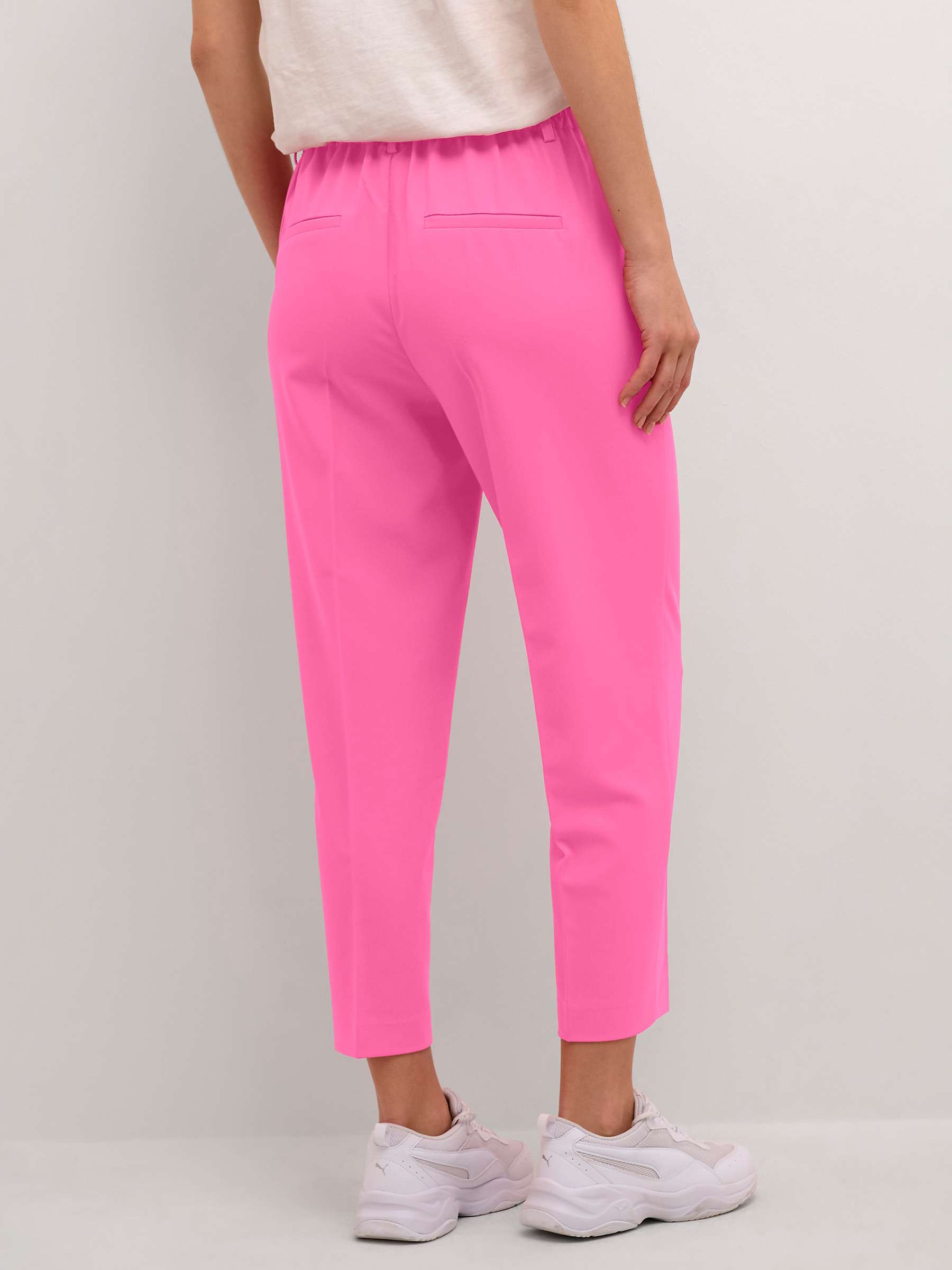 Buy KAFFE Sakura Elastic Waist Cropped Trousers Online at johnlewis.com