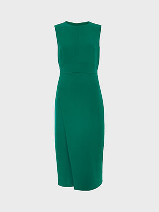 Hobbs Petite Maura Knee Length Dress, Malachite Green