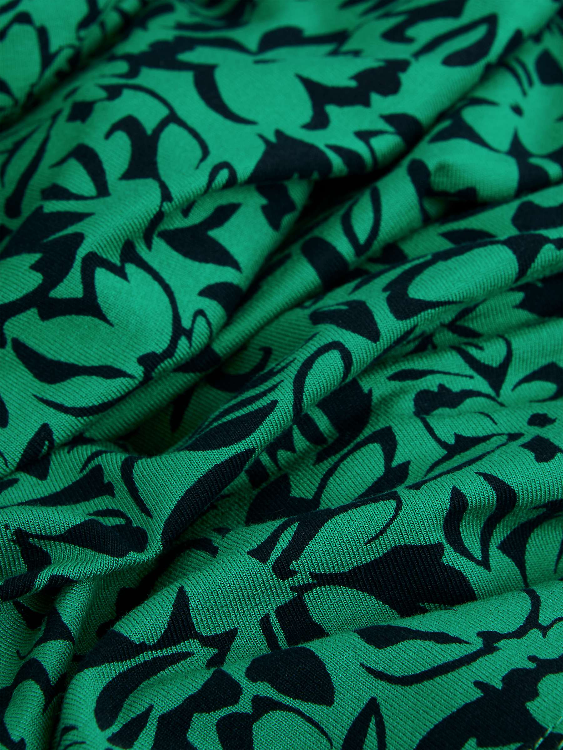 Buy Hobbs Petite Yasmin Midi Dress, Green/Navy Online at johnlewis.com