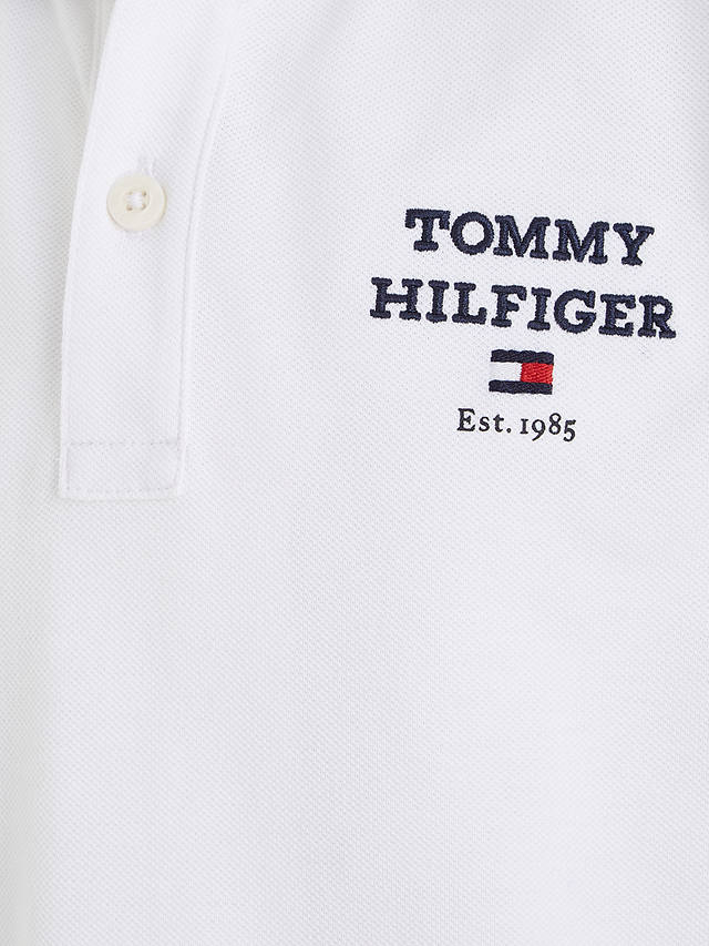 Tommy Hilfiger Kids' Logo Polo Shirt, White