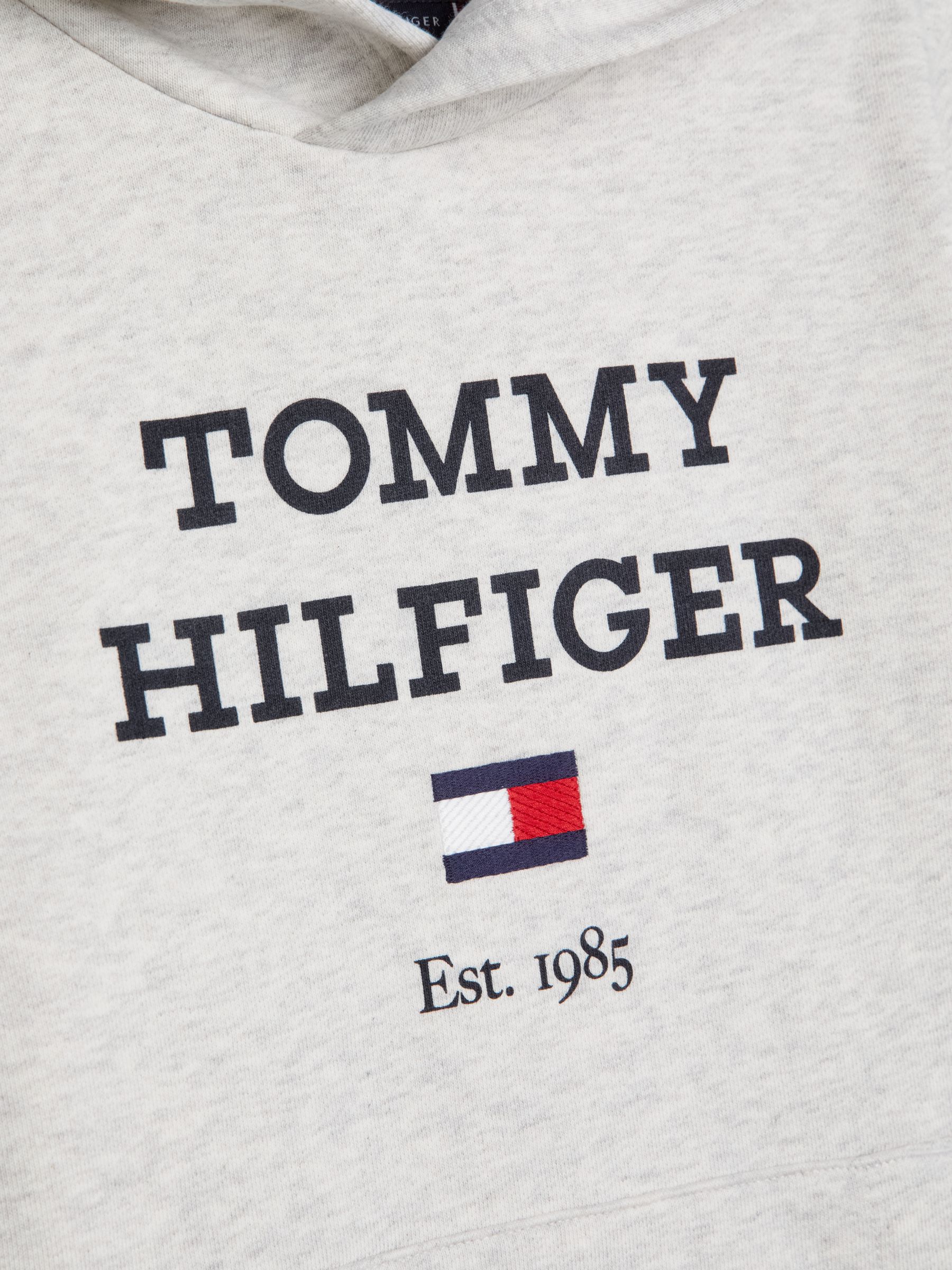 Tommy Hilfiger Kids' Logo Hoodie & Joggers Set, New Light Grey, 3Y