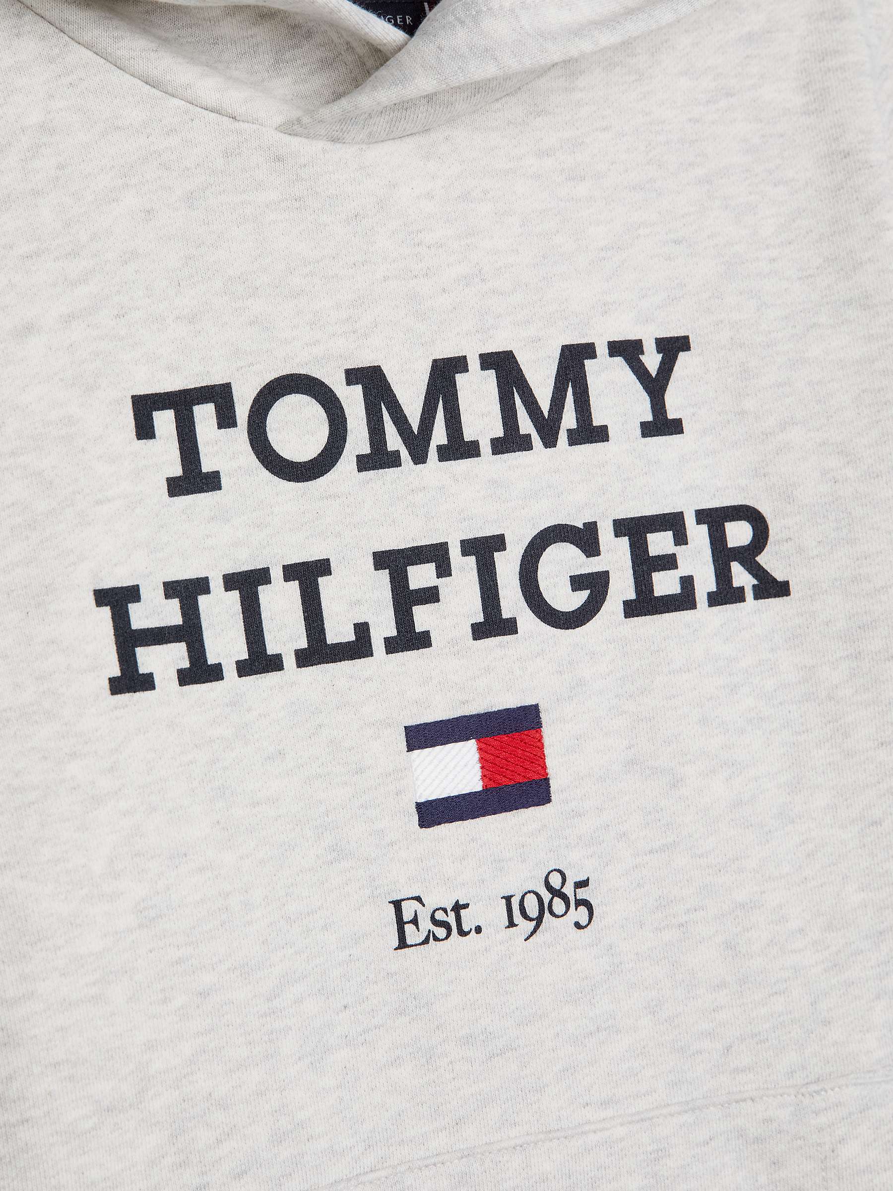 Buy Tommy Hilfiger Kids' Logo Hoodie & Joggers Set, New Light Grey Online at johnlewis.com