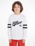 Tommy Hilfiger Script Long Sleeve T-Shirt, White