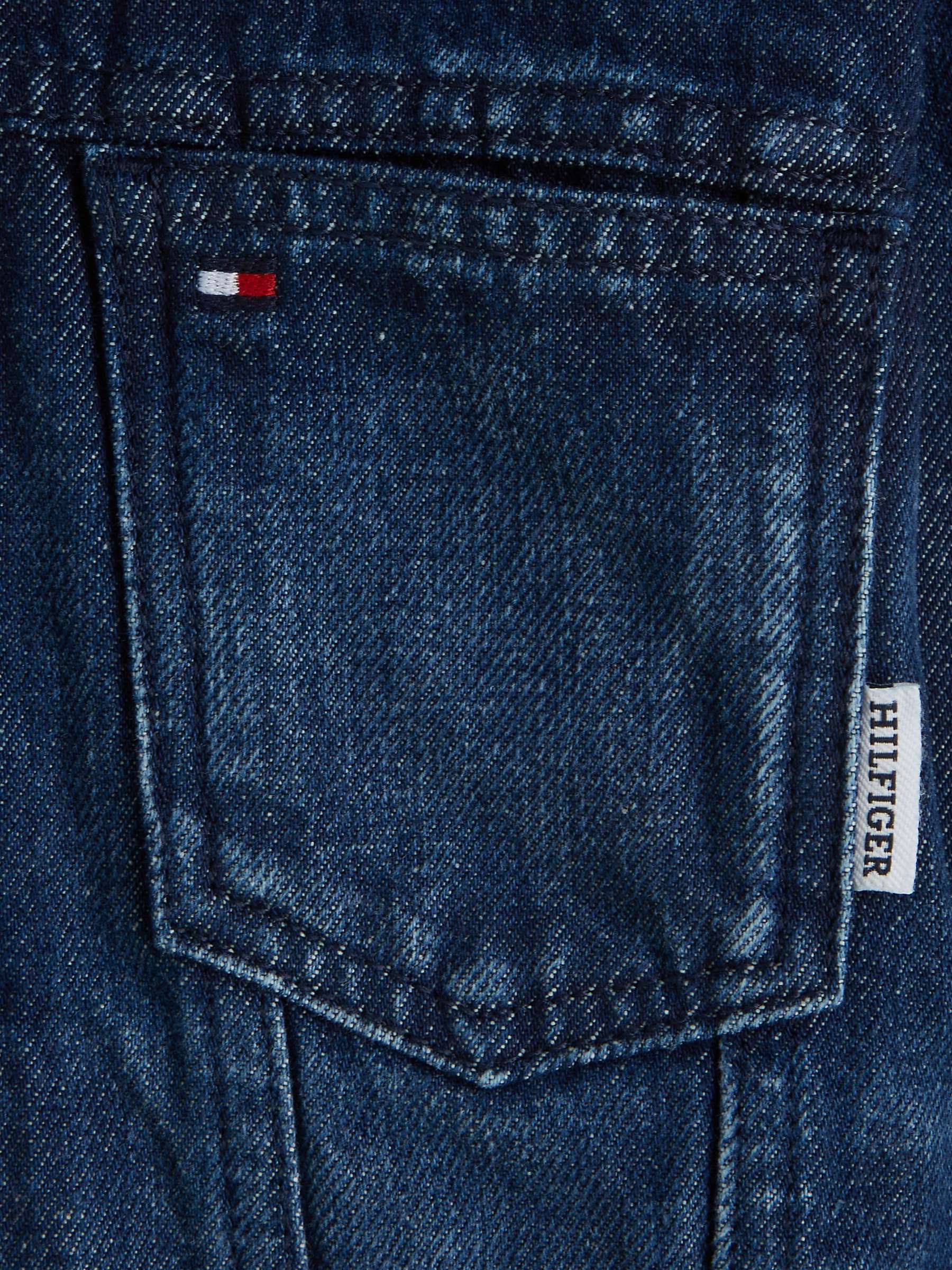 Buy Tommy Hilfiger Kids' Oversized Denim Jacket, Rivendel Dark Online at johnlewis.com
