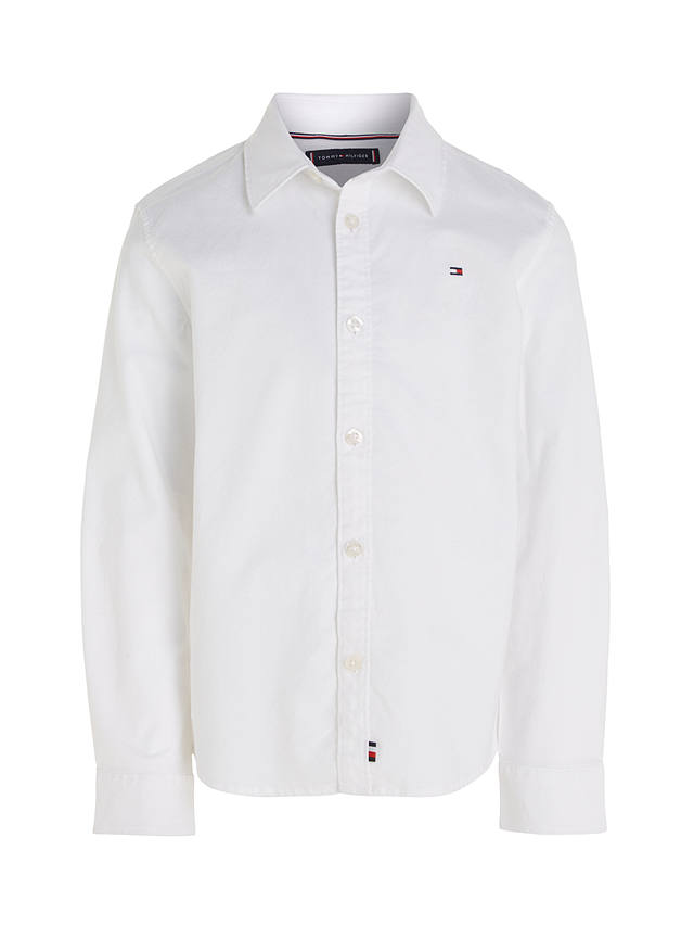 Tommy Hilfiger Kids' Flag Oxford Shirt, White