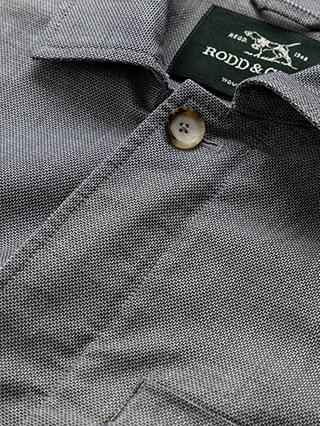 Rodd & Gunn Claverley Soft Cotton Regular Fit Zip Through Shacket