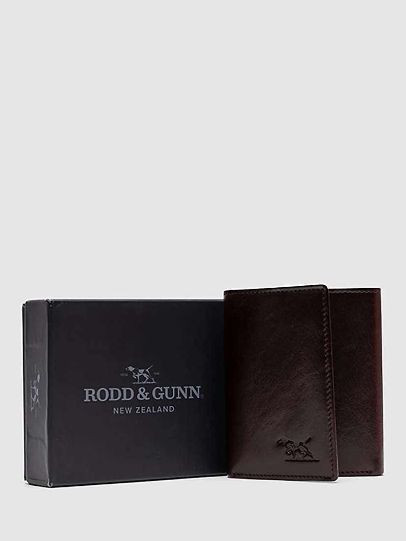 Buy Rodd & Gunn Wesport Leather Tri-Fold Wallet, Chocolate Online at johnlewis.com