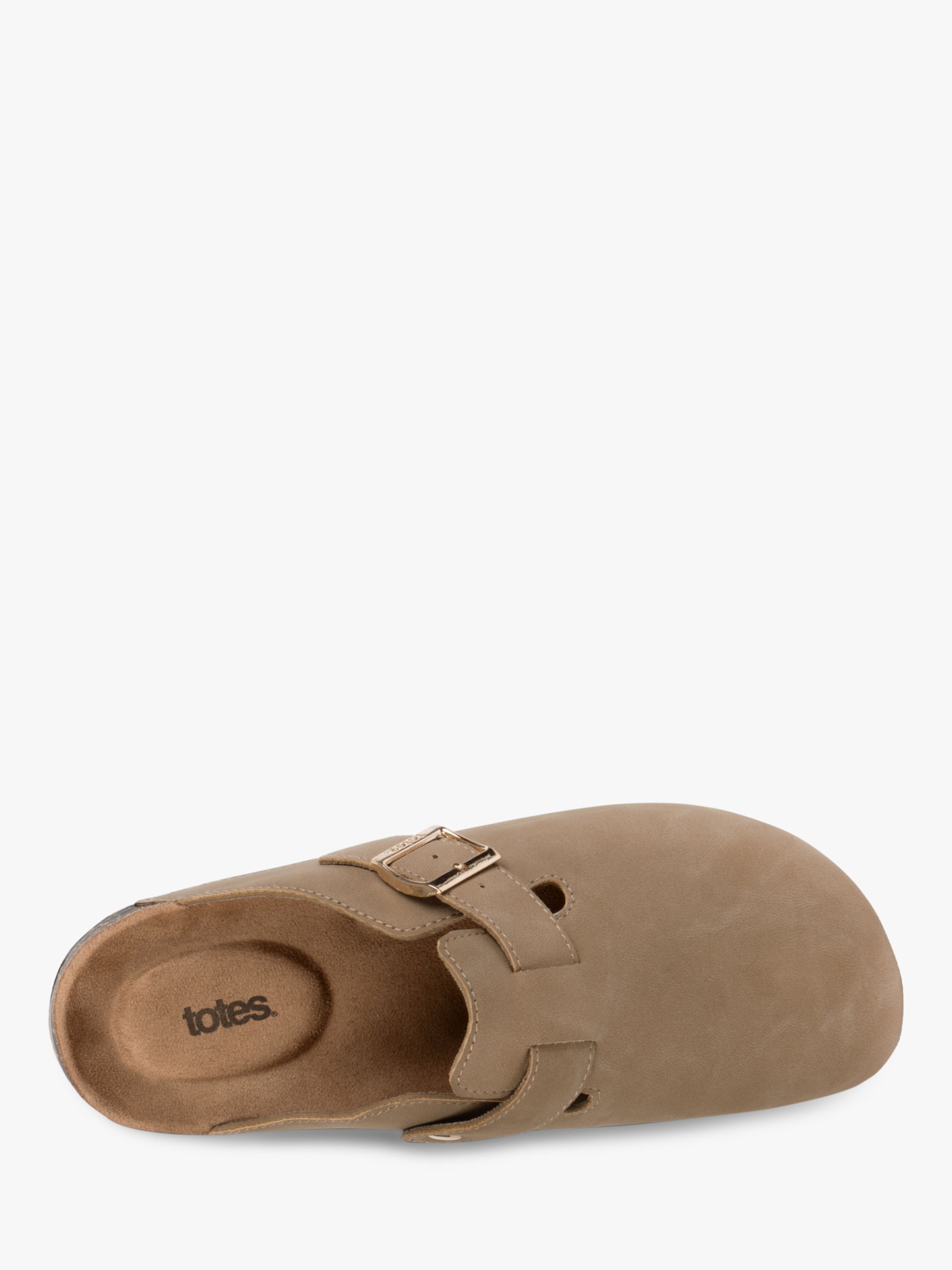 totes Buckle Clogs, Taupe, 4