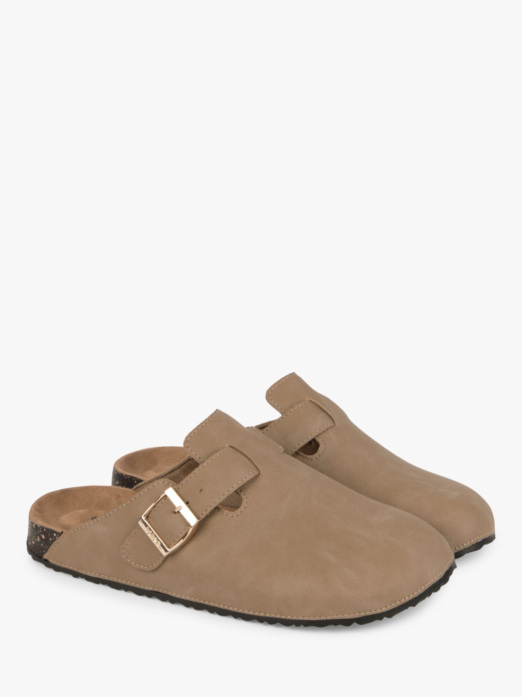 Buy totes Buckle Clogs, Taupe Online at johnlewis.com
