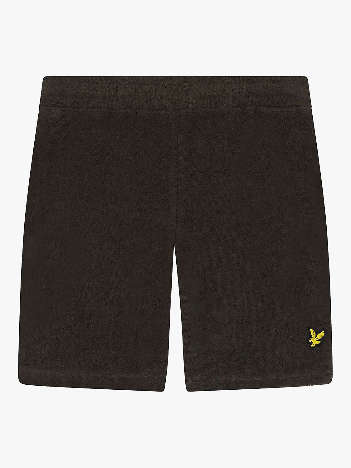 Buy Lyle & Scott Kids' Towelling Shorts, Olive Online at johnlewis.com