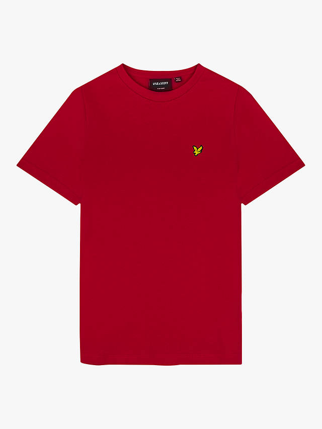 Lyle & Scott Kids' Plain T-Shirt, Gala Red