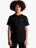 Lyle & Scott Kids' Plain T-Shirt, Jet Black