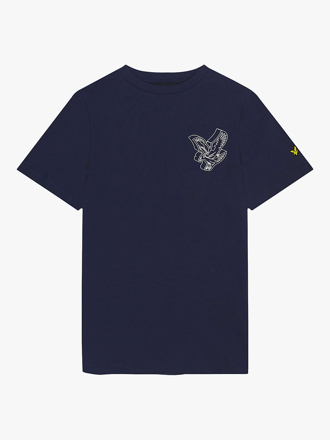 Buy Lyle & Scott Kids' 3D Eagle Graphic T-Shirt, Navy Online at johnlewis.com