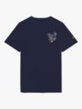 Lyle & Scott Kids' 3D Eagle Graphic T-Shirt, Navy, Navy