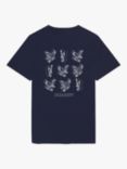 Lyle & Scott Kids' 3D Eagle Graphic T-Shirt, Navy