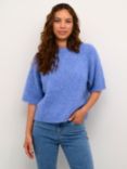 KAFFE Emilie Wool Blend Jumper, Vista Blue