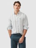 Rodd & Gunn Gimmerburn Linen Slim Fit Long Sleeve Stripe Shirt