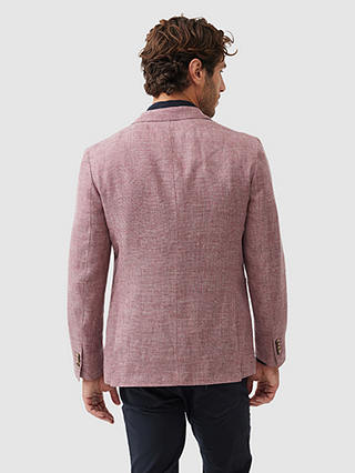 Rodd & Gunn Cascades Slim Fit Wool & Linen Blend Blazer, Rose