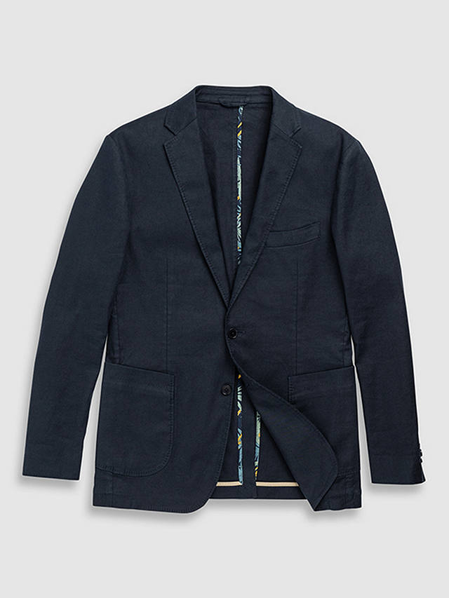 Rodd & Gunn Golden Court Linen Cotton Slim Fit Blazer Jacket, Indigo