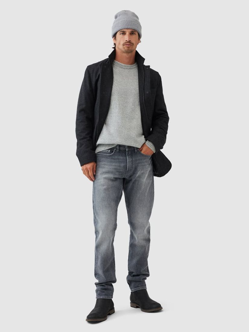 Buy Rodd & Gunn Curio Straight Fit Italian Denim Jeans, Ash Online at johnlewis.com