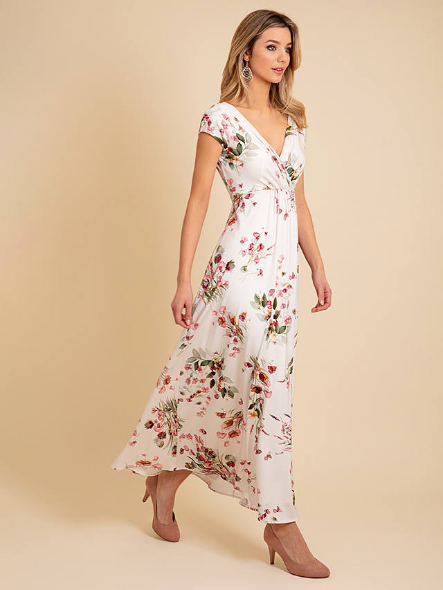 Alie Street Sophia Floral Maxi Dress, Pink/Multi