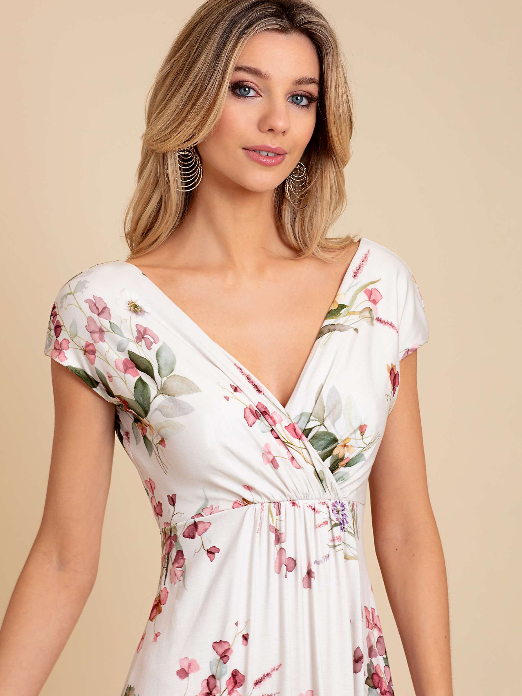 Buy Alie Street Sophia Floral Maxi Dress, Pink/Multi Online at johnlewis.com