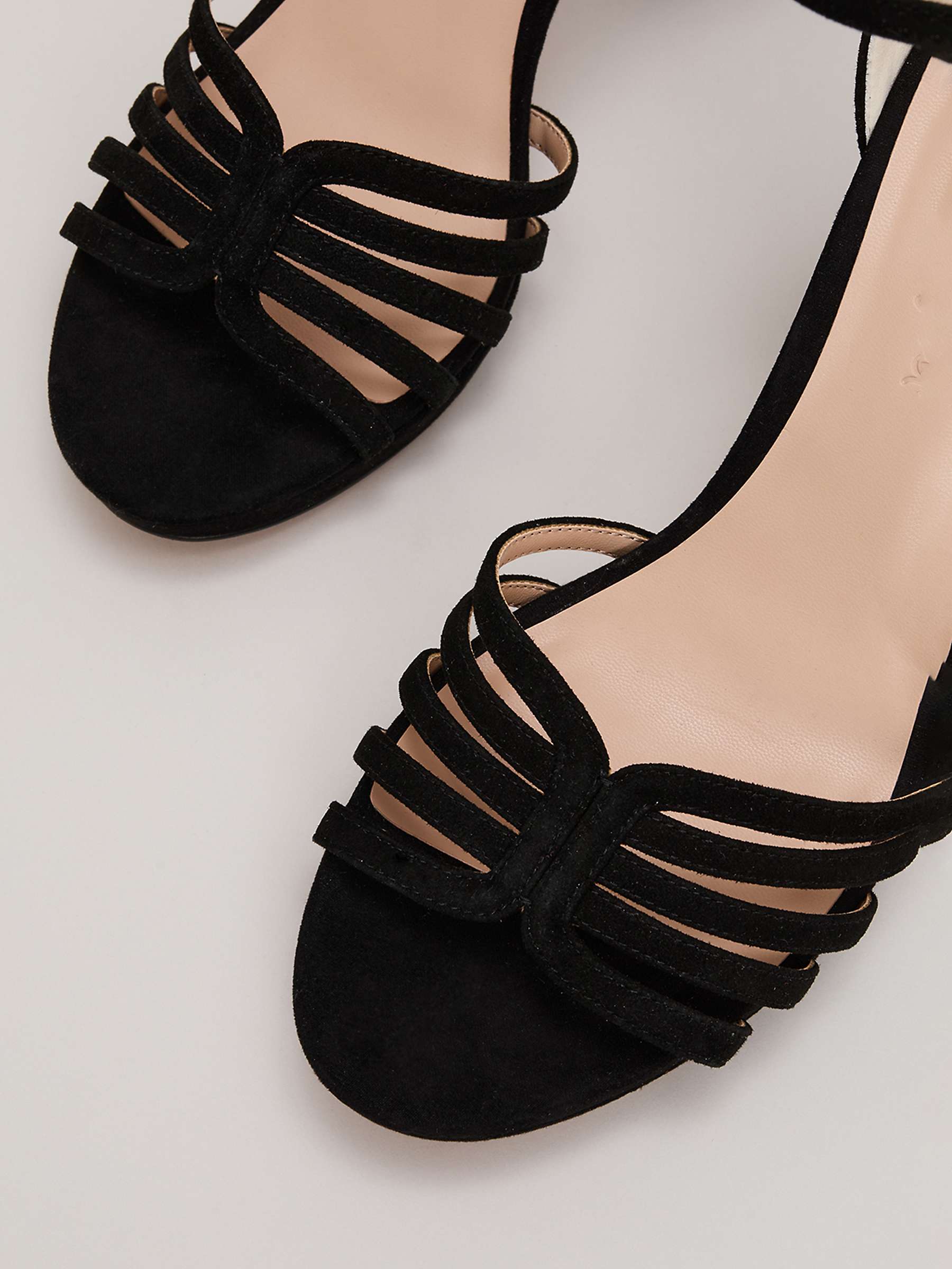 Buy Phase Eight Platform Heel Sandals, Black Online at johnlewis.com