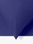 Jasper Conran London 300 Thread Count Organic Cotton Percale Flat Sheet, Royal Blue