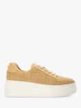 Dune Episode Woven Flatform Trainers, Natural