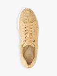 Dune Episode Woven Flatform Trainers, Natural