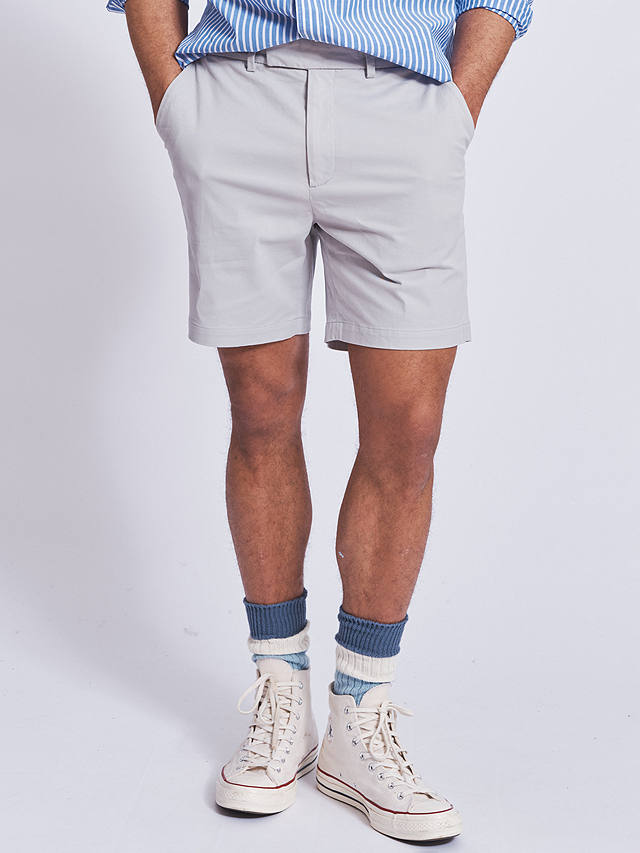 Aubin Stirtloe Chino Shorts, Pale Grey