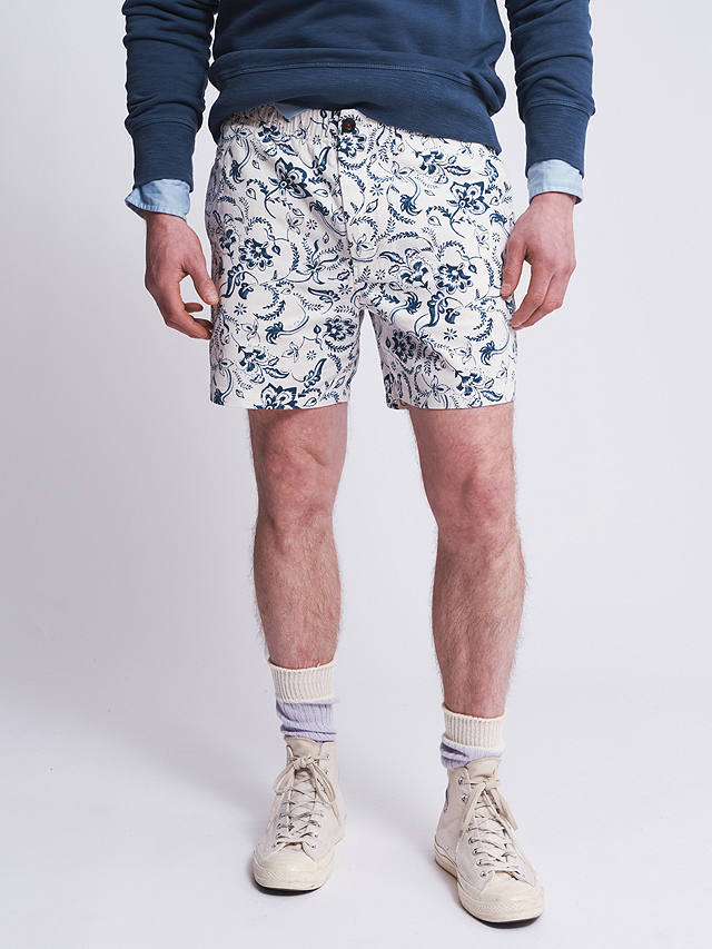 Aubin Wold Rugby Shorts, White Print