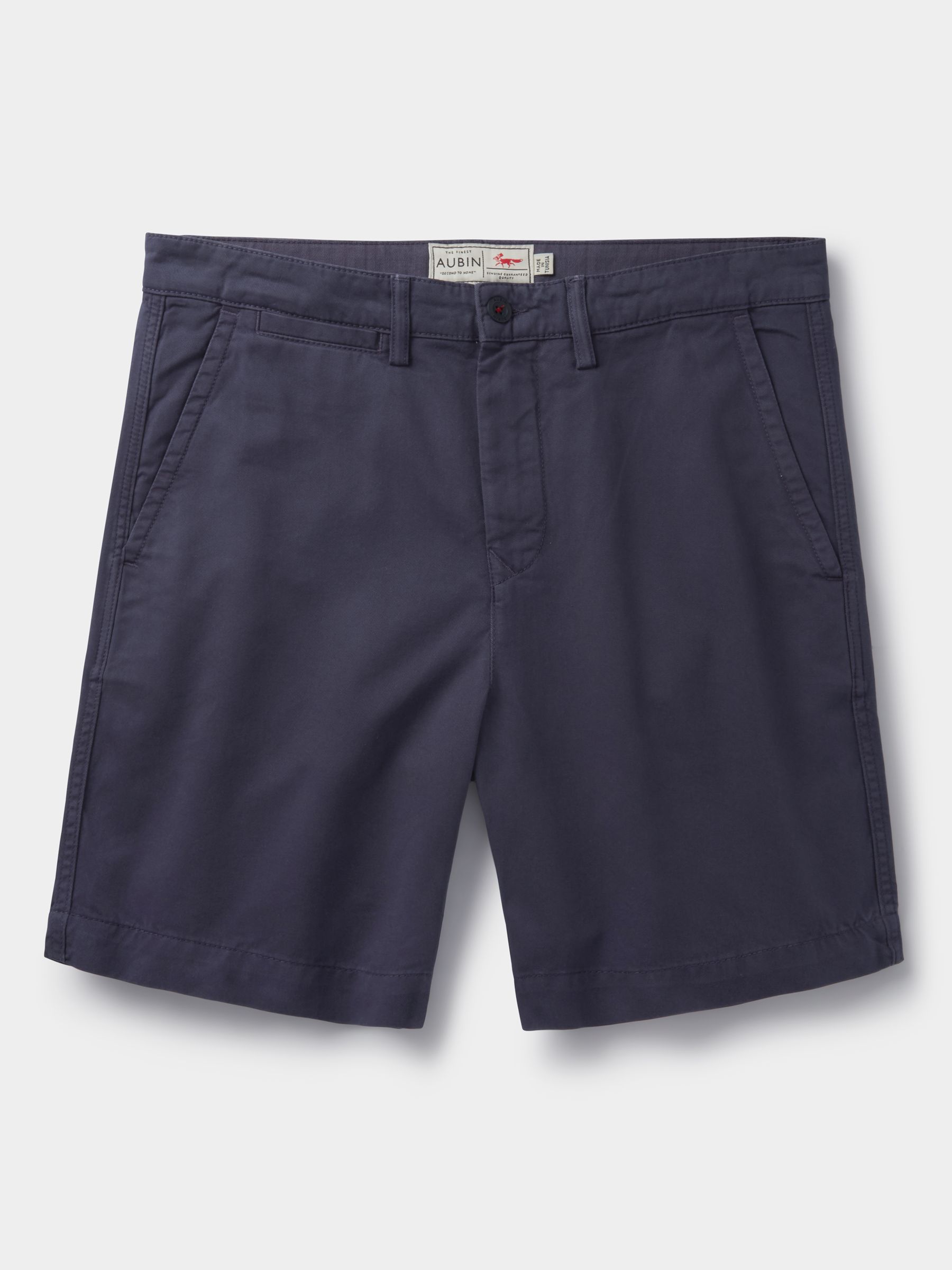 Aubin Stamford Chino Shorts, Navy at John Lewis & Partners