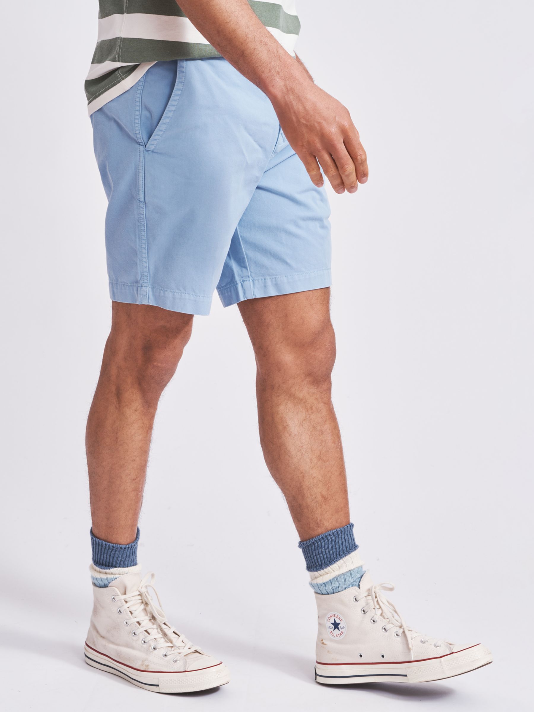 Aubin Stamford Chino Shorts, Blue, 30R
