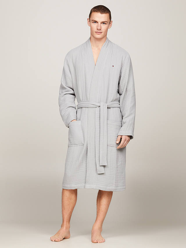 Tommy Hilfiger Woven Robe, Antique Silver