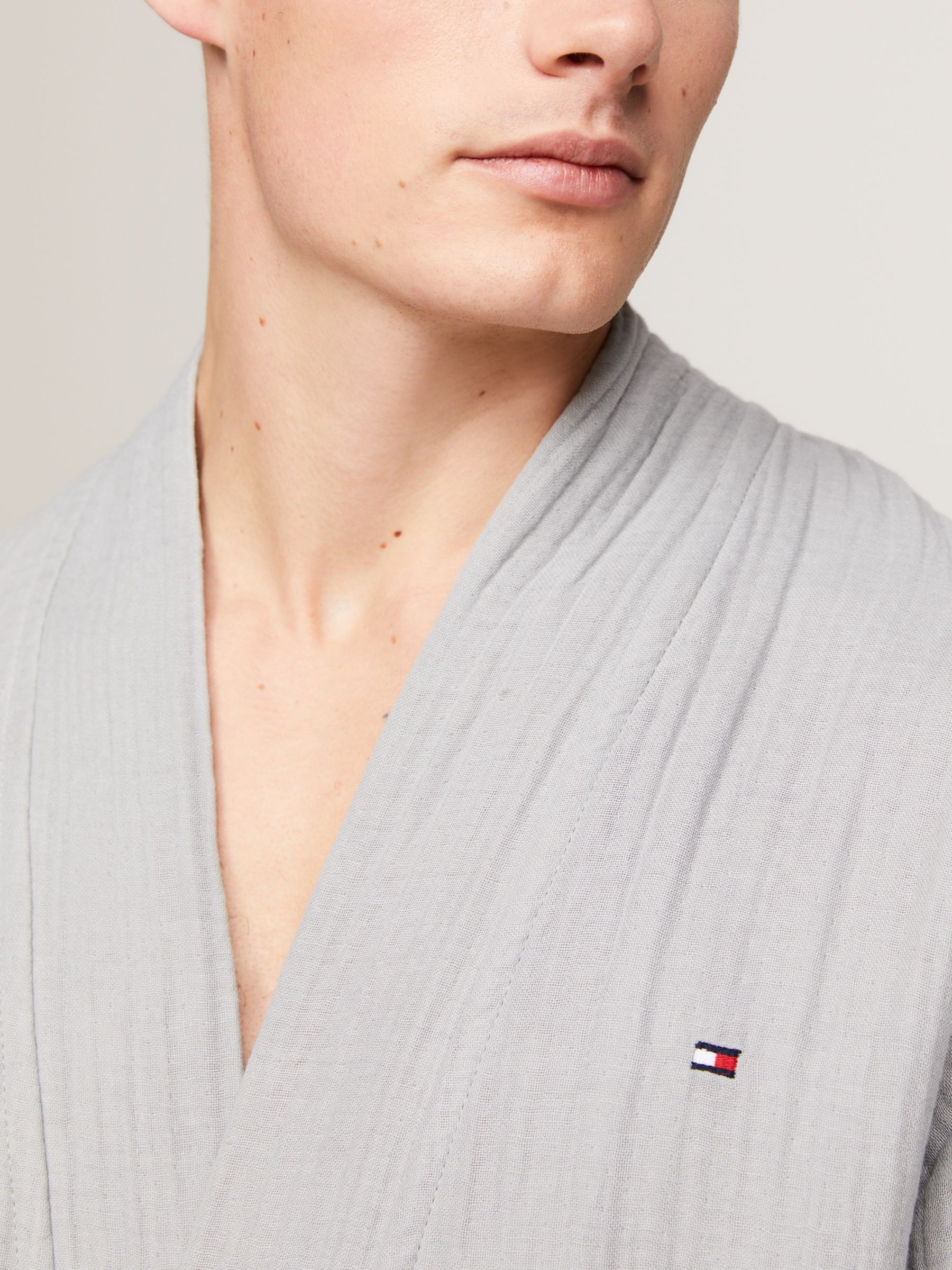 Tommy Hilfiger Woven Robe, Antique Silver, L