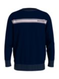 Tommy Hilfiger Track Stripe Lounge Sweatshirt, Desert Sky, Desert Sky