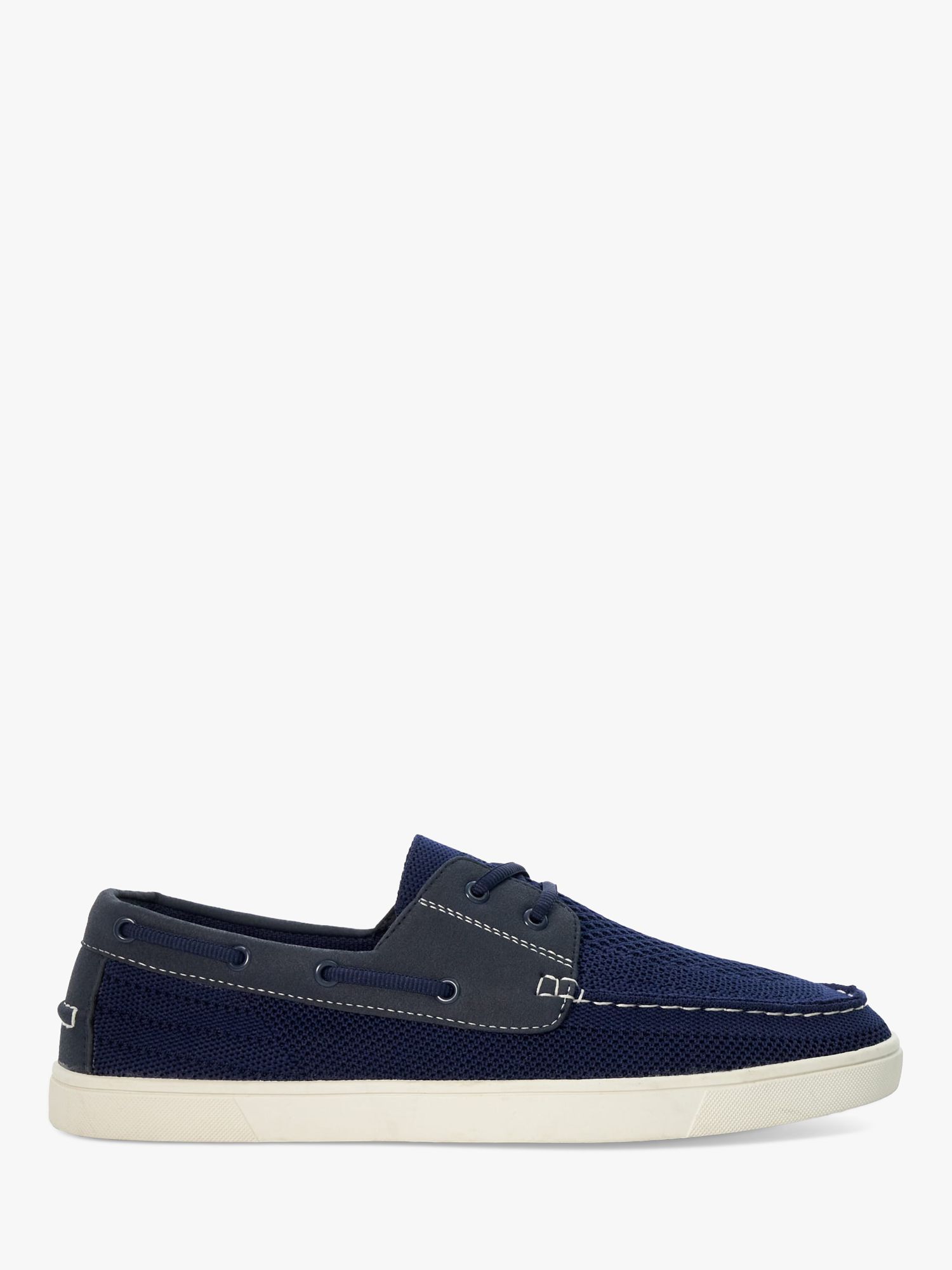 Buy Dune Blaizerss Knit Boat Shoes, Navy Online at johnlewis.com