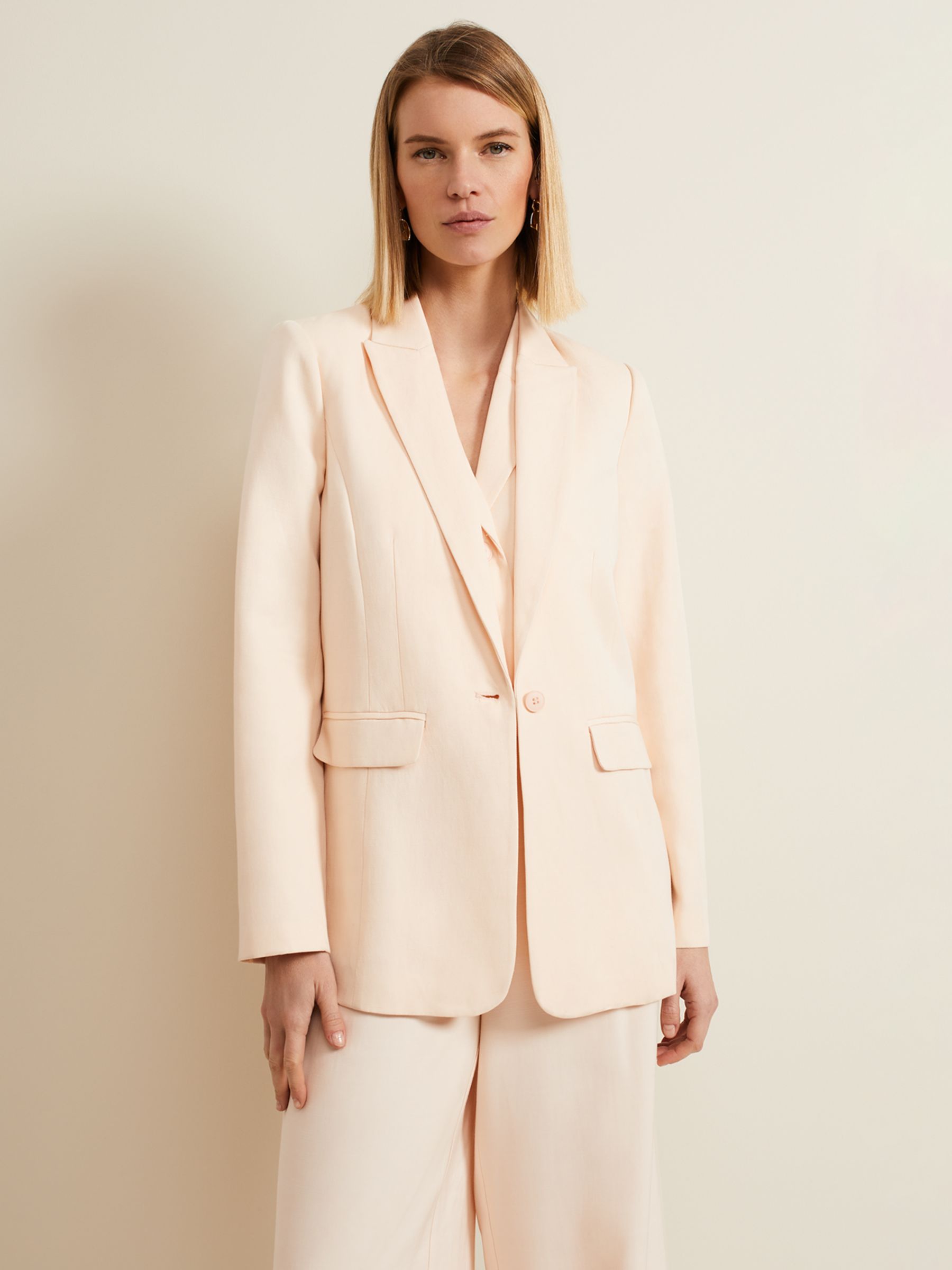 Phase Eight Bianca Suit Jacket, Soft Peach, 8