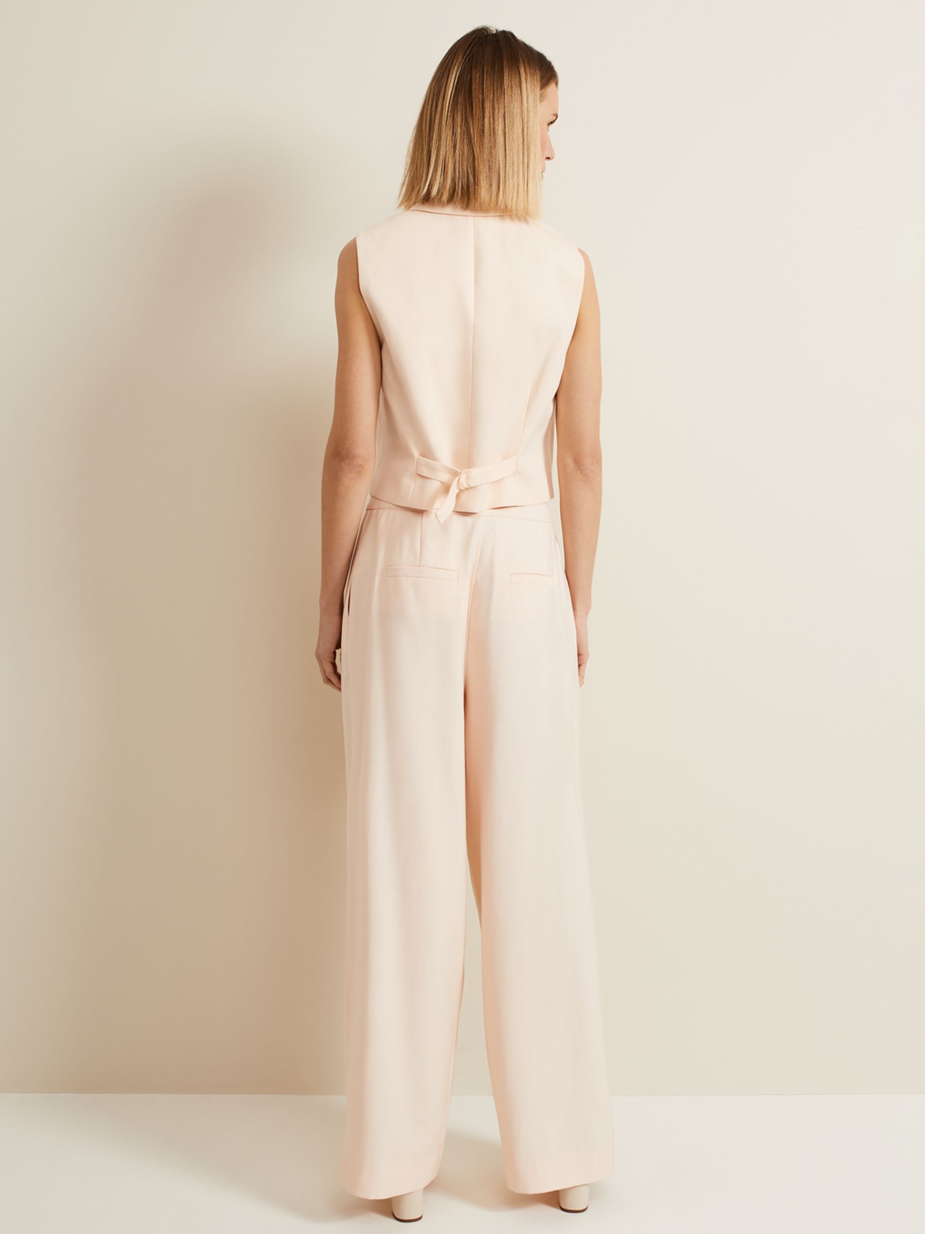 Buy Phase Eight Bianca Wide Leg Trousers, Coral Online at johnlewis.com