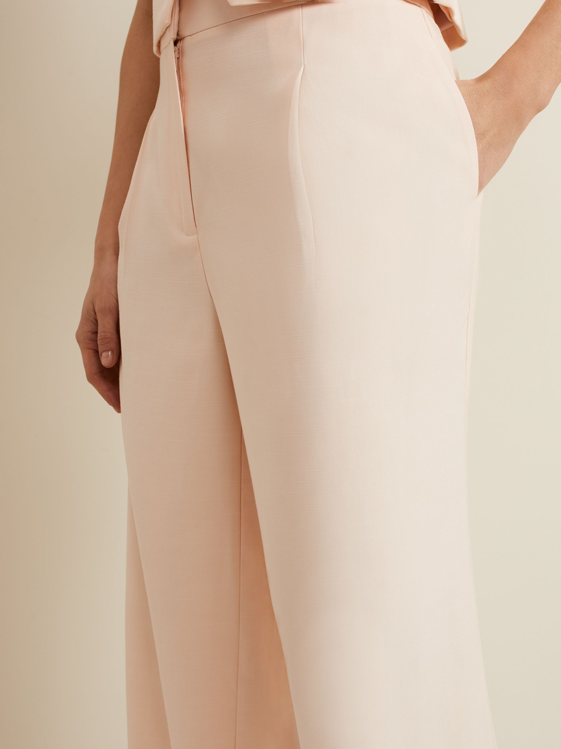 Phase Eight Bianca Wide Leg Trousers, Coral, 16