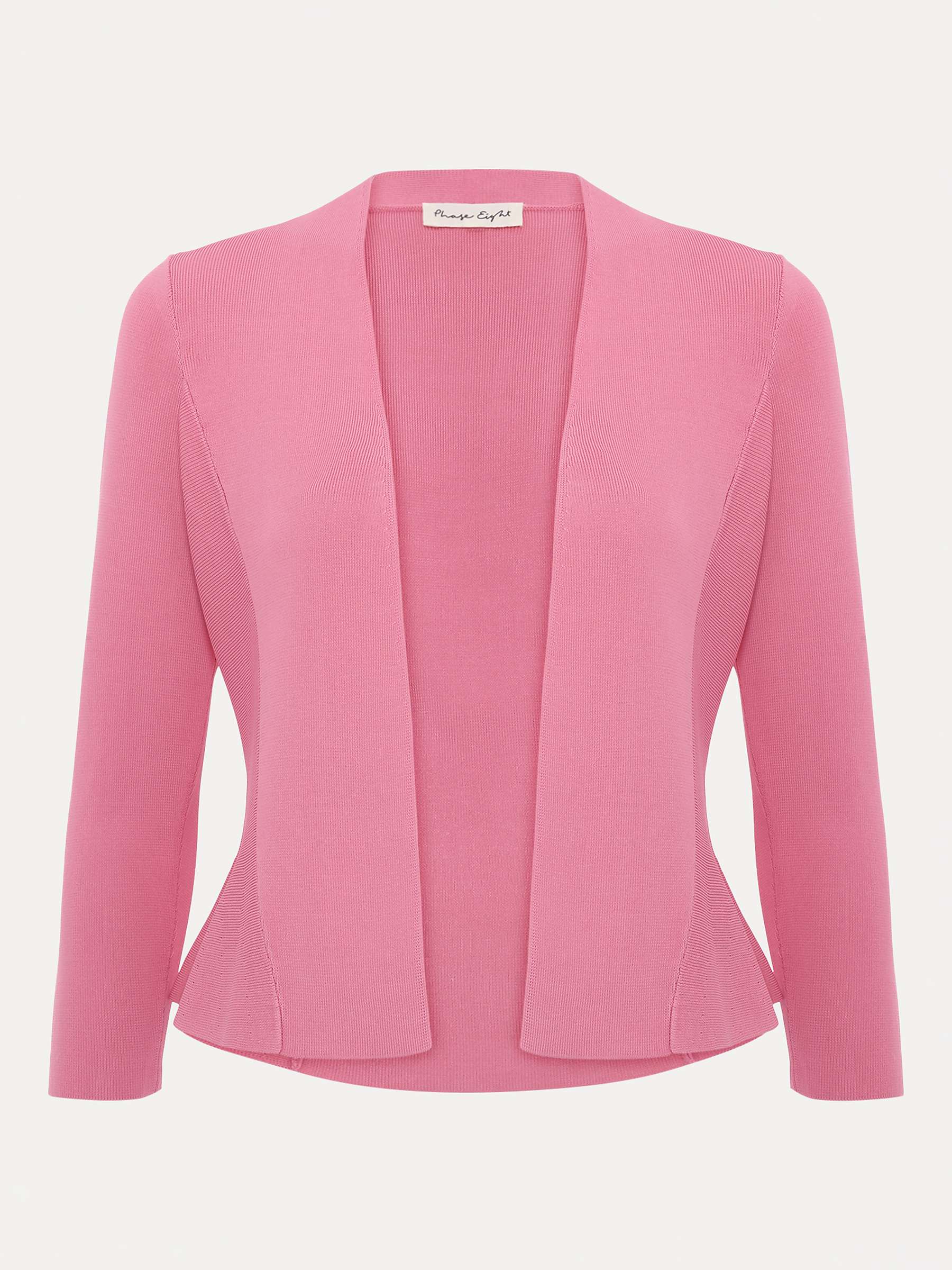Buy Phase Eight Salma Flared Hem Jacket, Pink Online at johnlewis.com