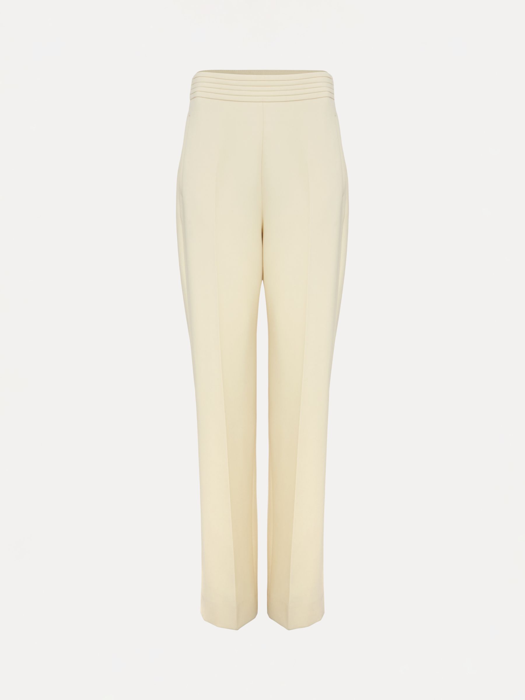 Phase Eight Alexis Pleat Waistband Trousers, Yellow, 8