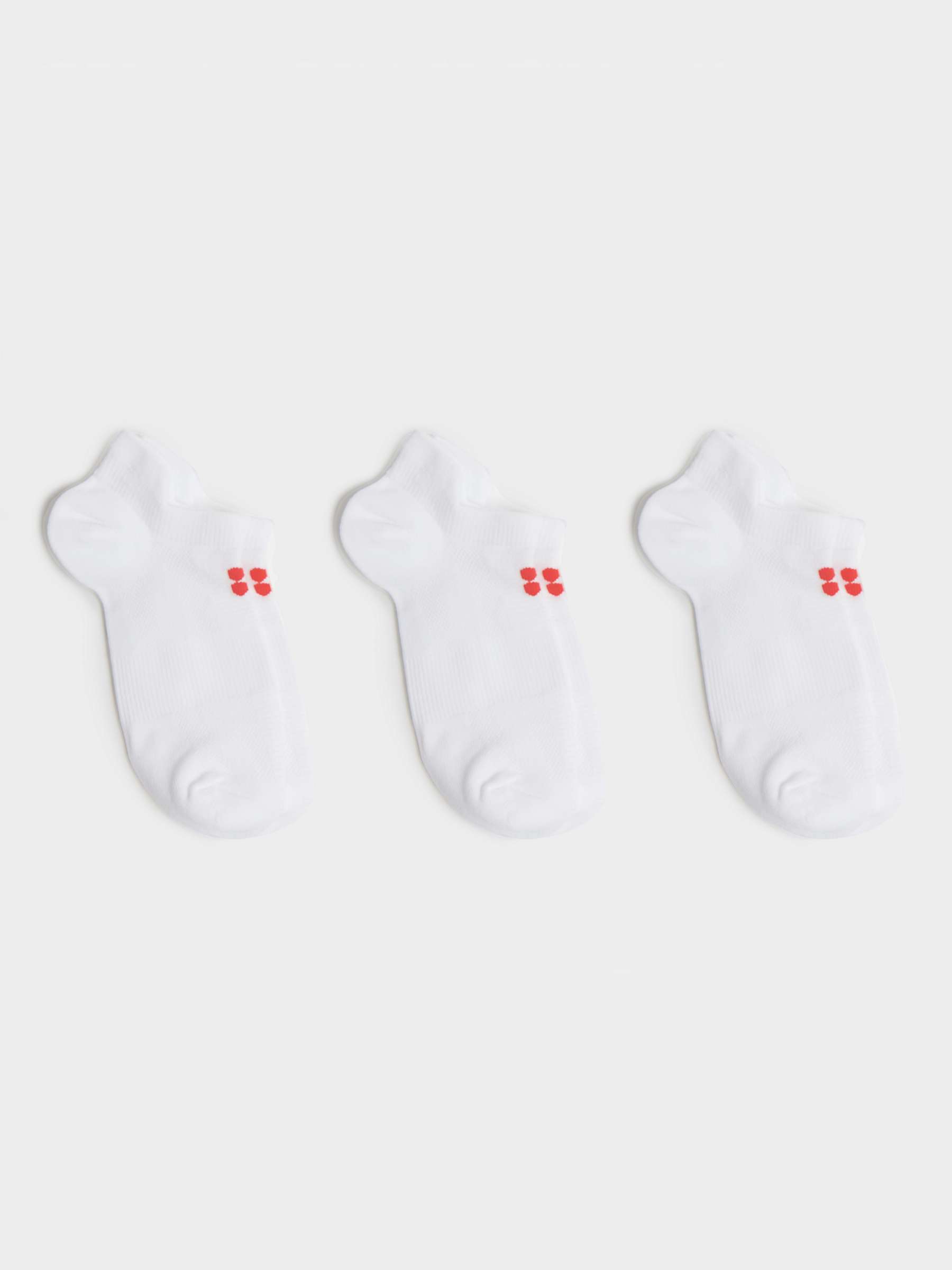Buy Sweaty Betty Lightweight Trainer Socks, Pack of 3, White Online at johnlewis.com
