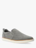 Dune Totals Perforated Slip On Trainers, Grey-synthetic